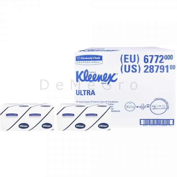 Artikel: Kleenex Ultra Handdoeken Wit Intergevouwen 21,5 x 41,5cm