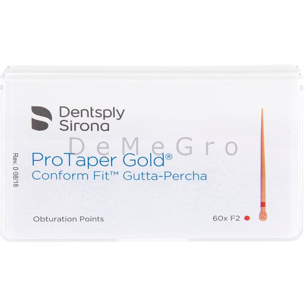 Artikel: Gutta Percha Points Comfort Fit ProTaper Gold F2