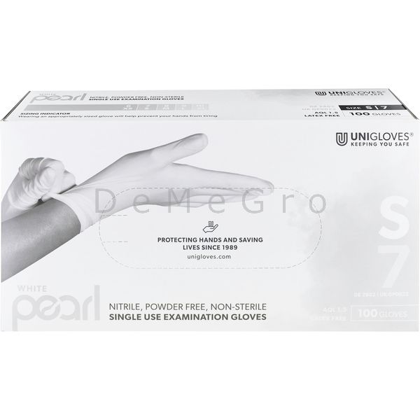 Artikel: Handschoenen Nitril Poedervrij Pearl White Small