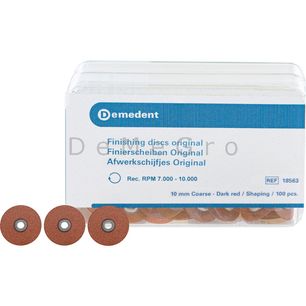 Artikel: Afwerkschijfjes Original 10mm Coarse - Donker Rood